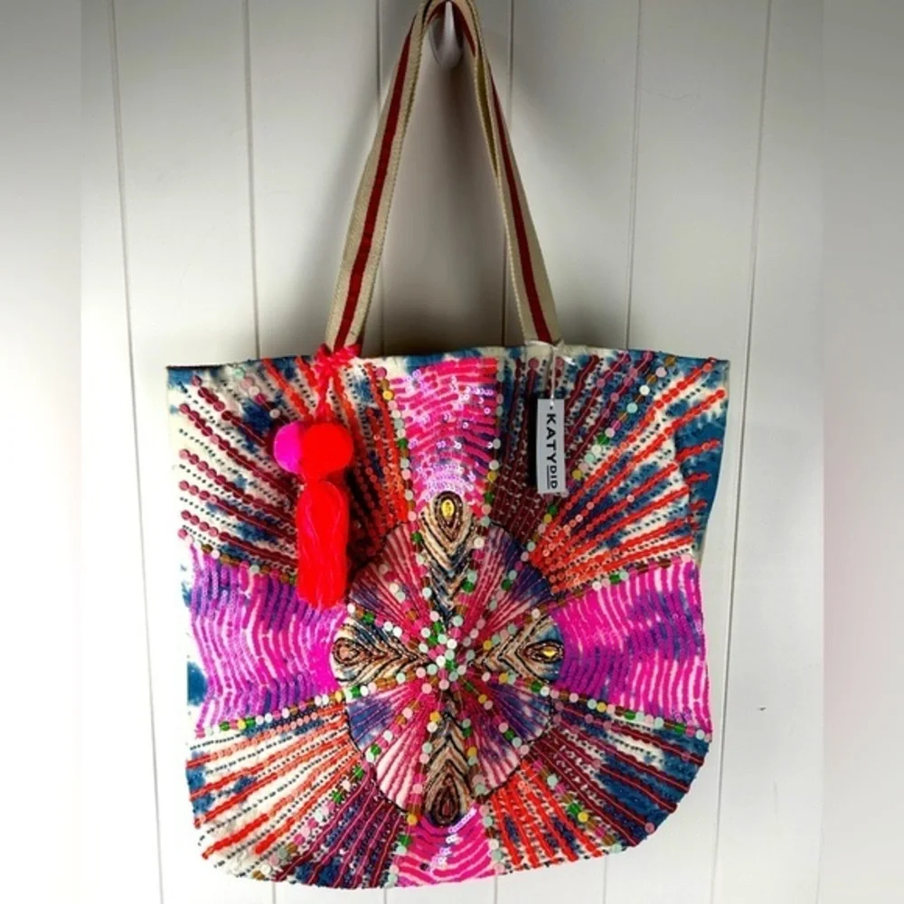 Katydid Women's White Tote Beach Bag New